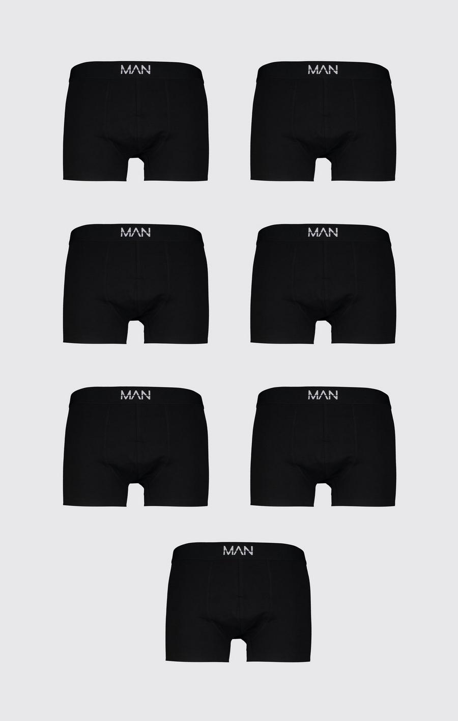 Zwart Man Dash Boxers (7 Stuks) image number 1