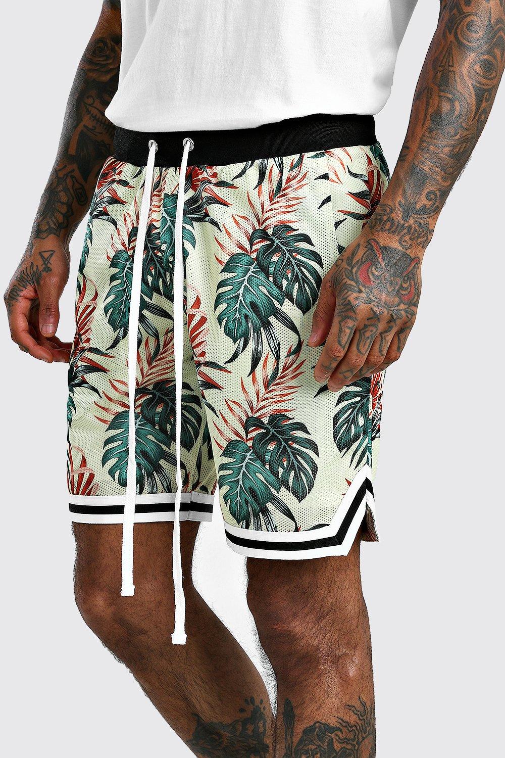 tropical basketball shorts