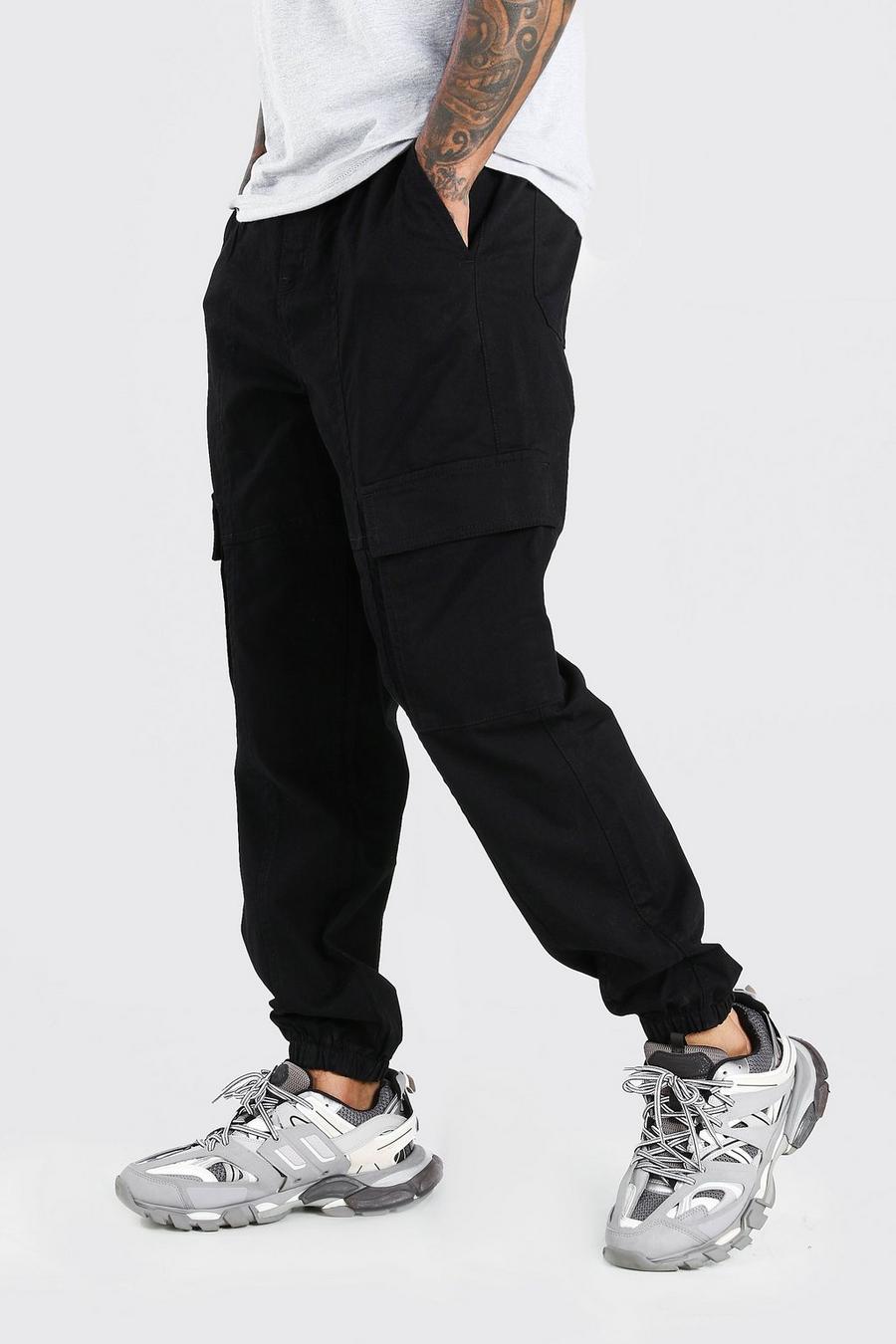 Belted Loose Fit Cargo Pants image number 1