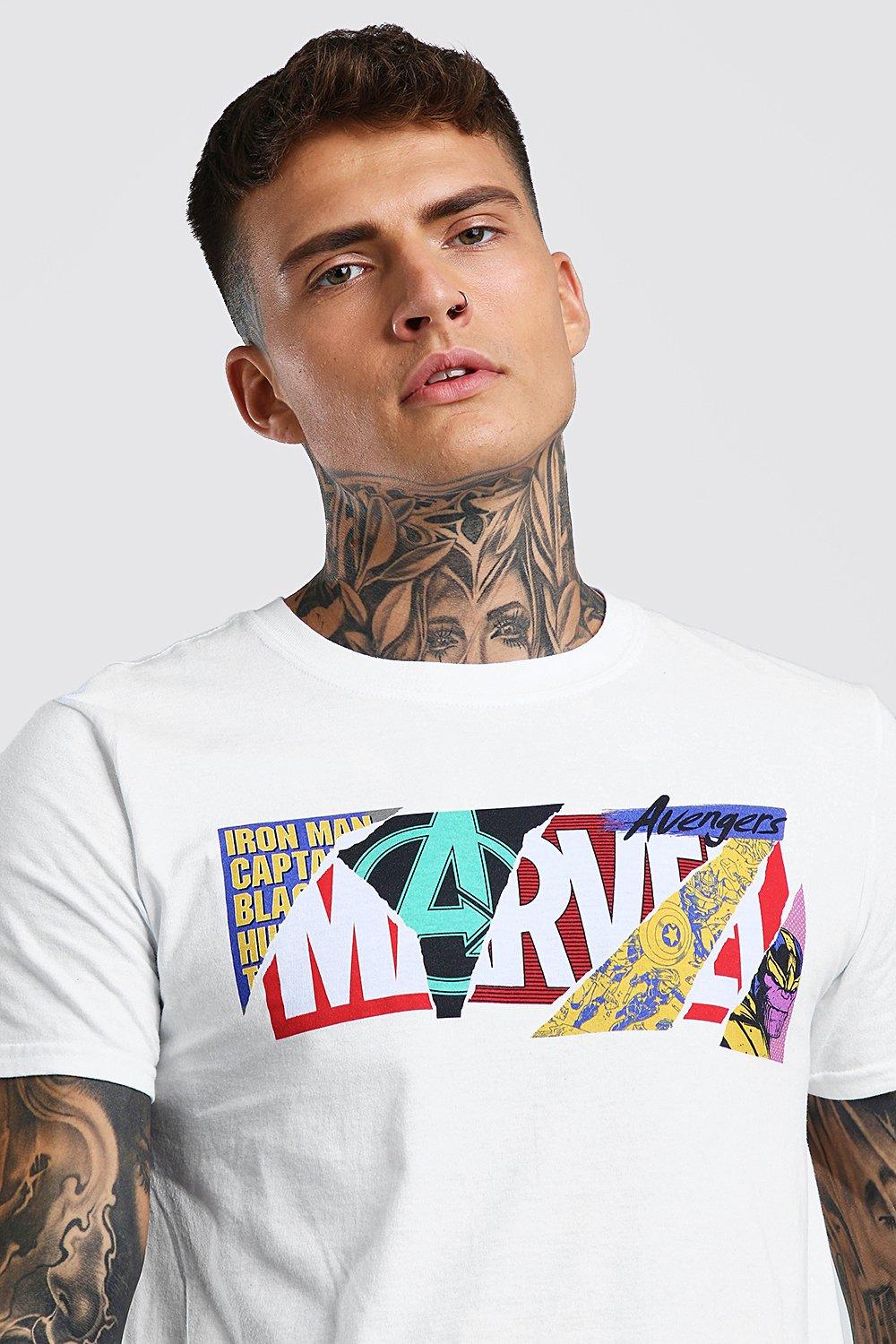 T shirt hot sale uomo marvel