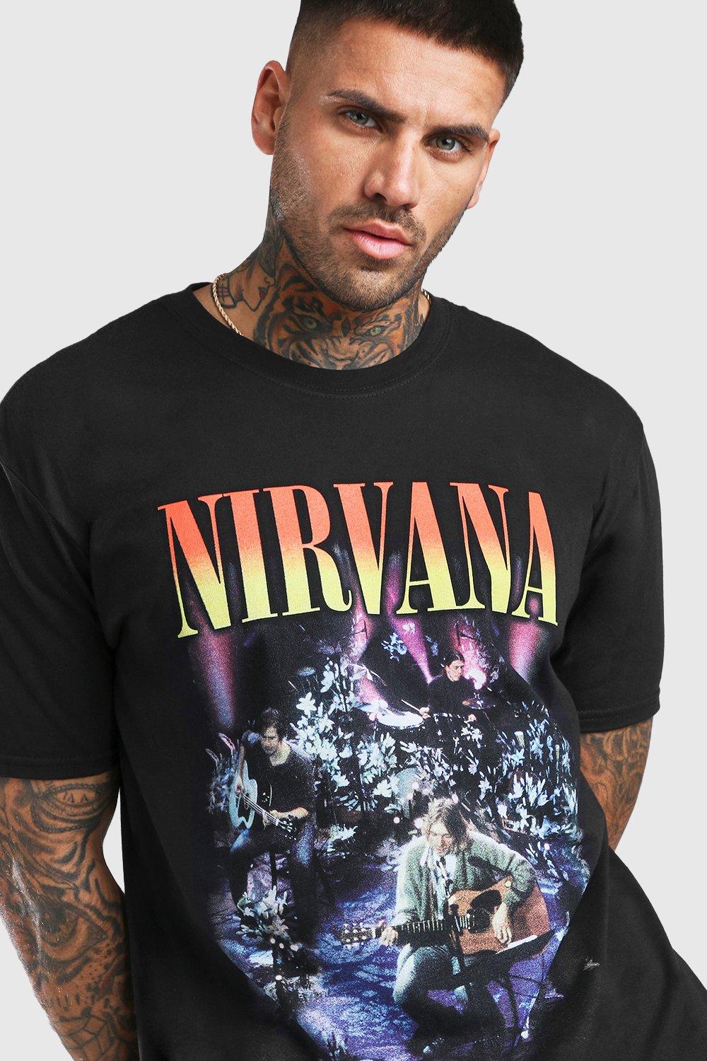 T shirt best sale nirvana homme