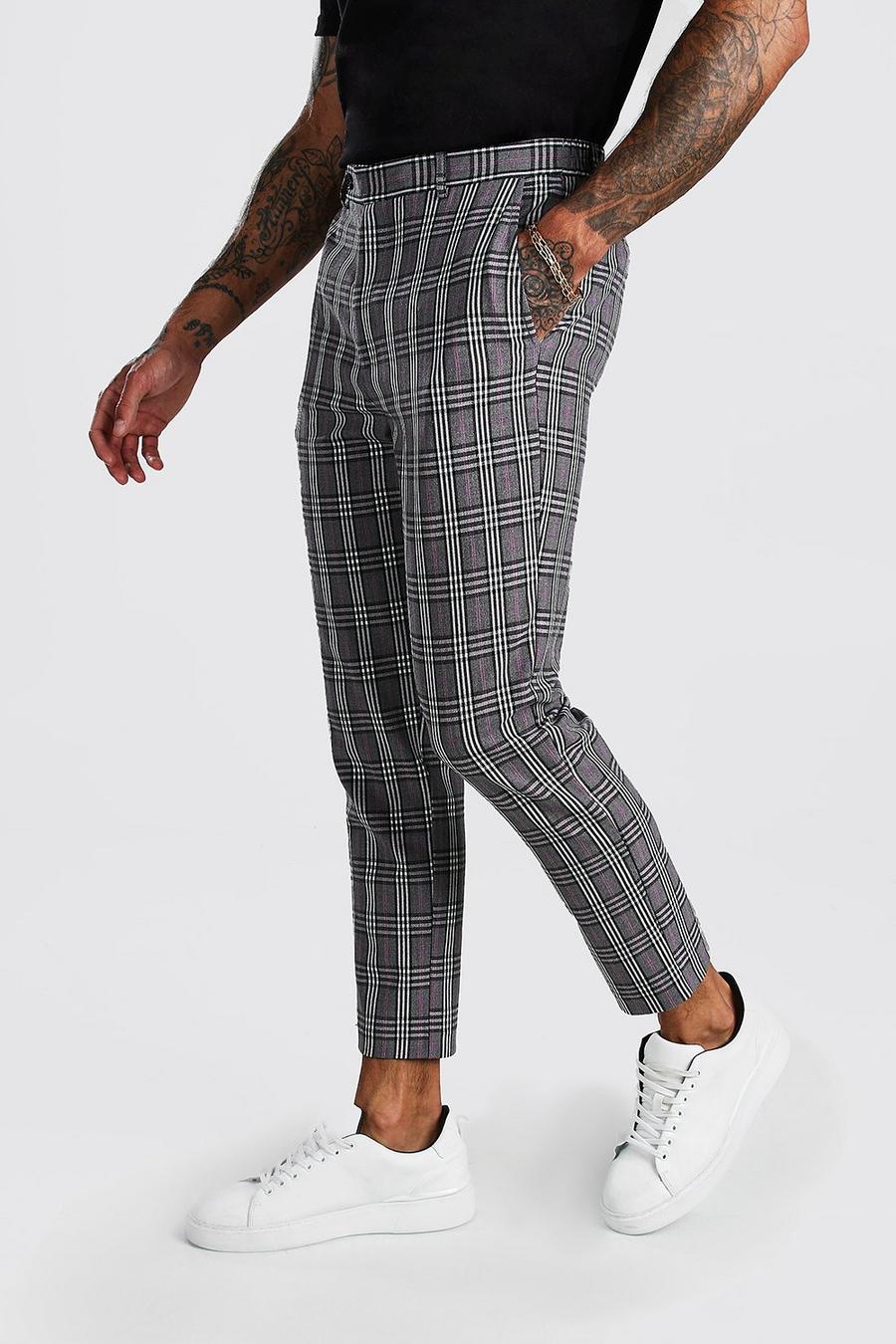 Skinny Cropped Check Trouser image number 1