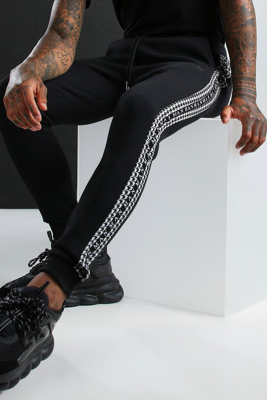 MAN Roman Jogger With Dogtooth Side Tape image number 1