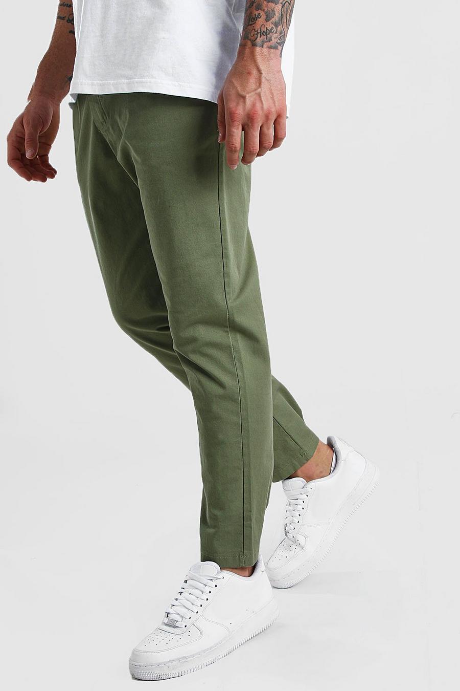 Pantalones cortos chinos slim fit con cadena image number 1
