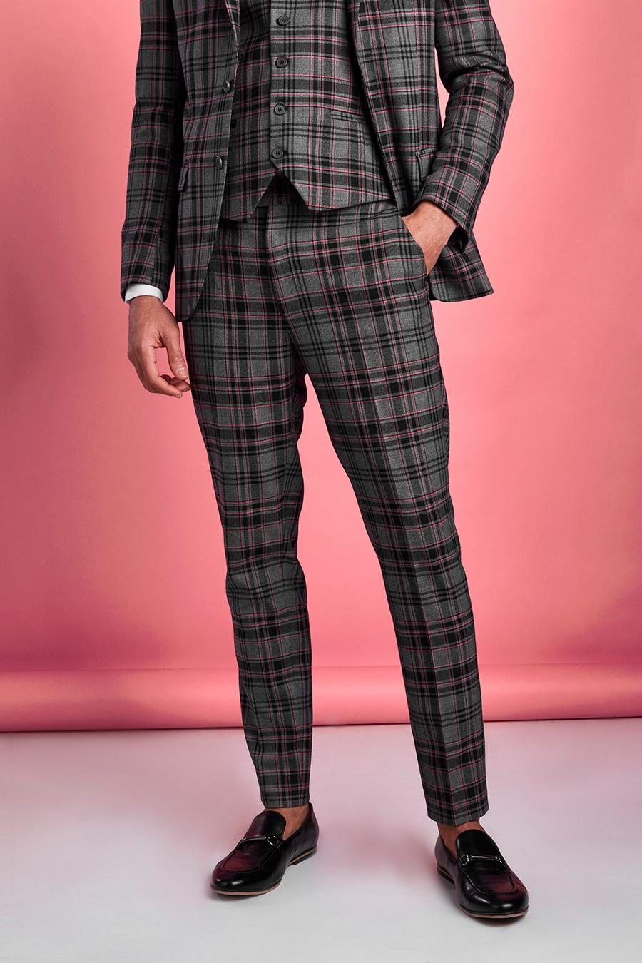 Skinny Contrast Check Trouser image number 1