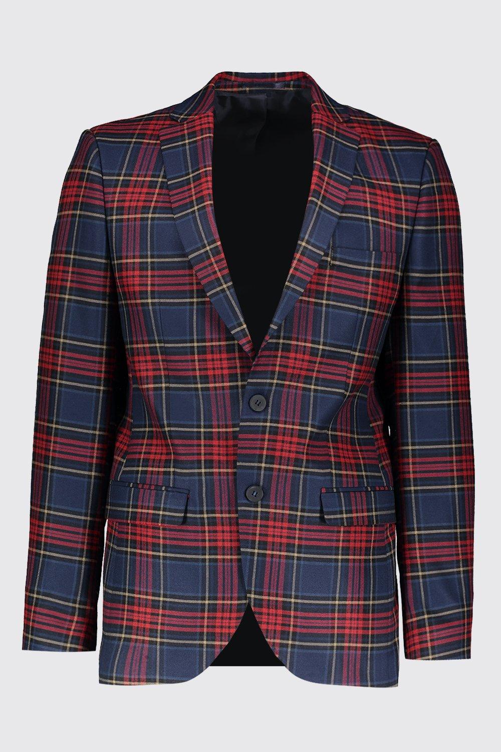 Boohoo tartan blazer 2025