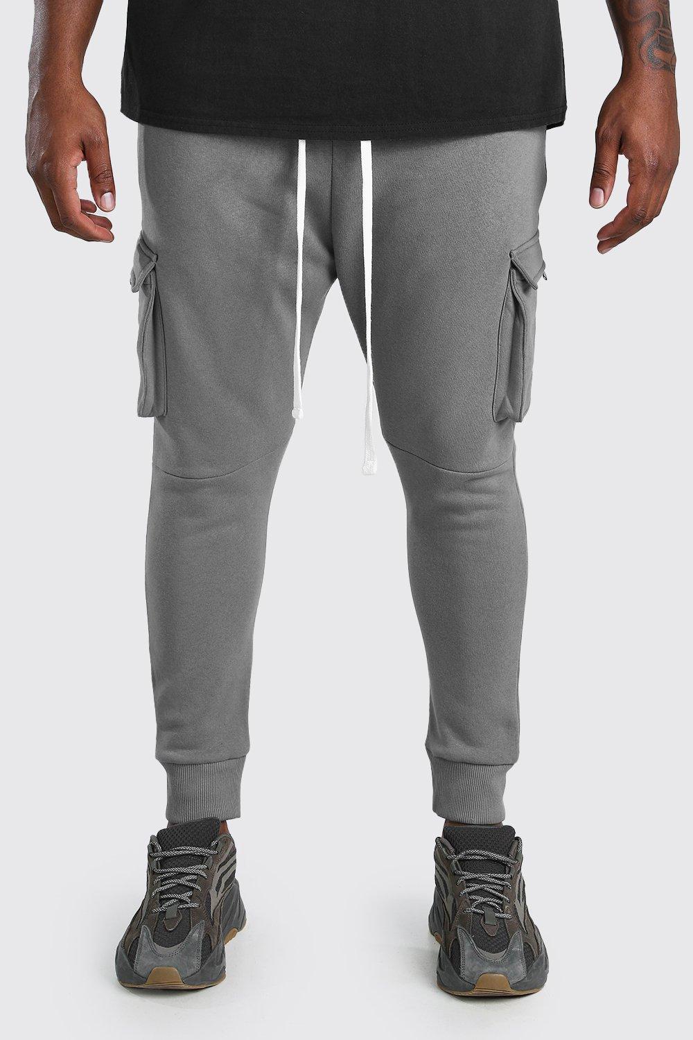 Big Tall Joggers i utilitystil med vid mudd boohoo SE