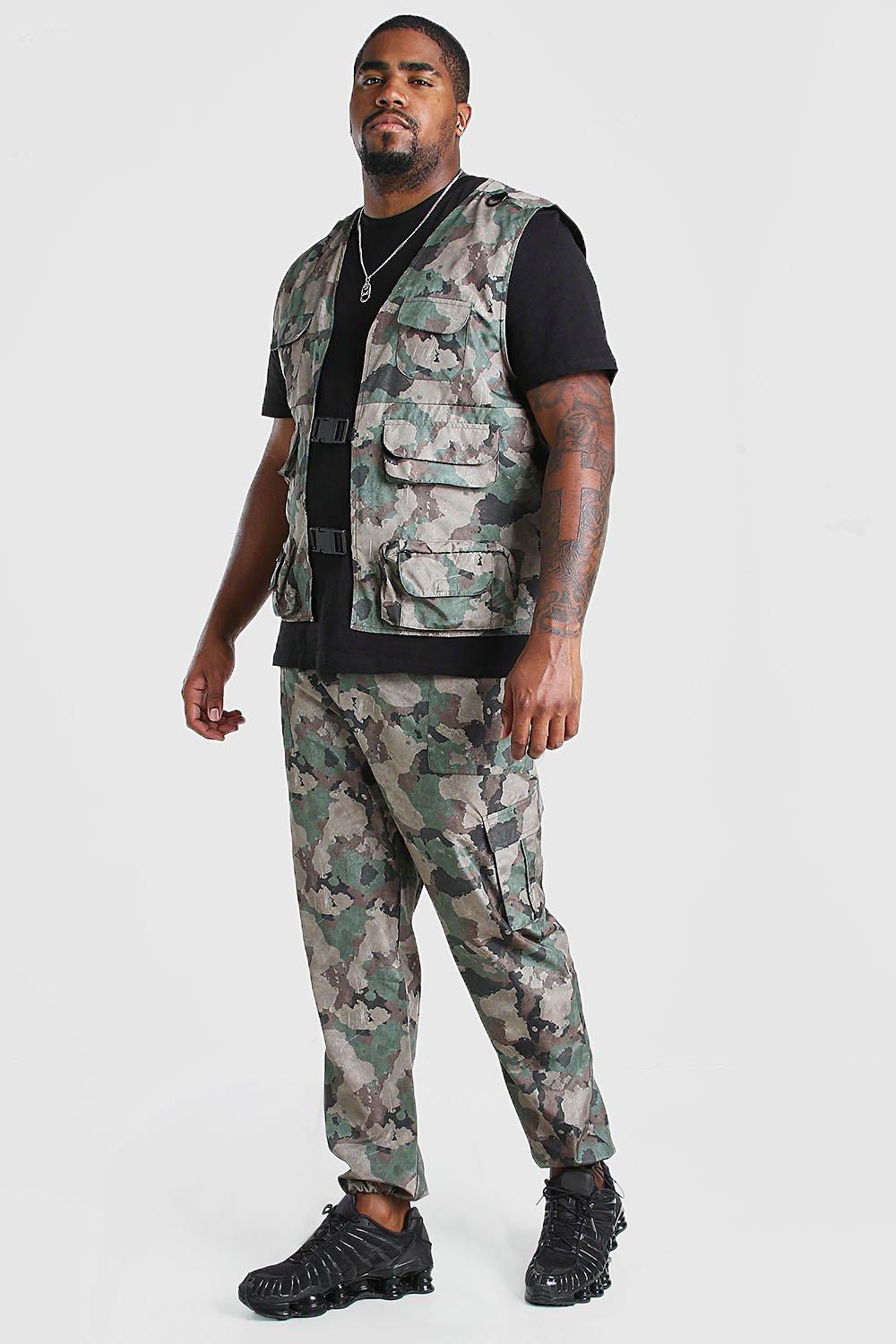 big and tall camo joggers