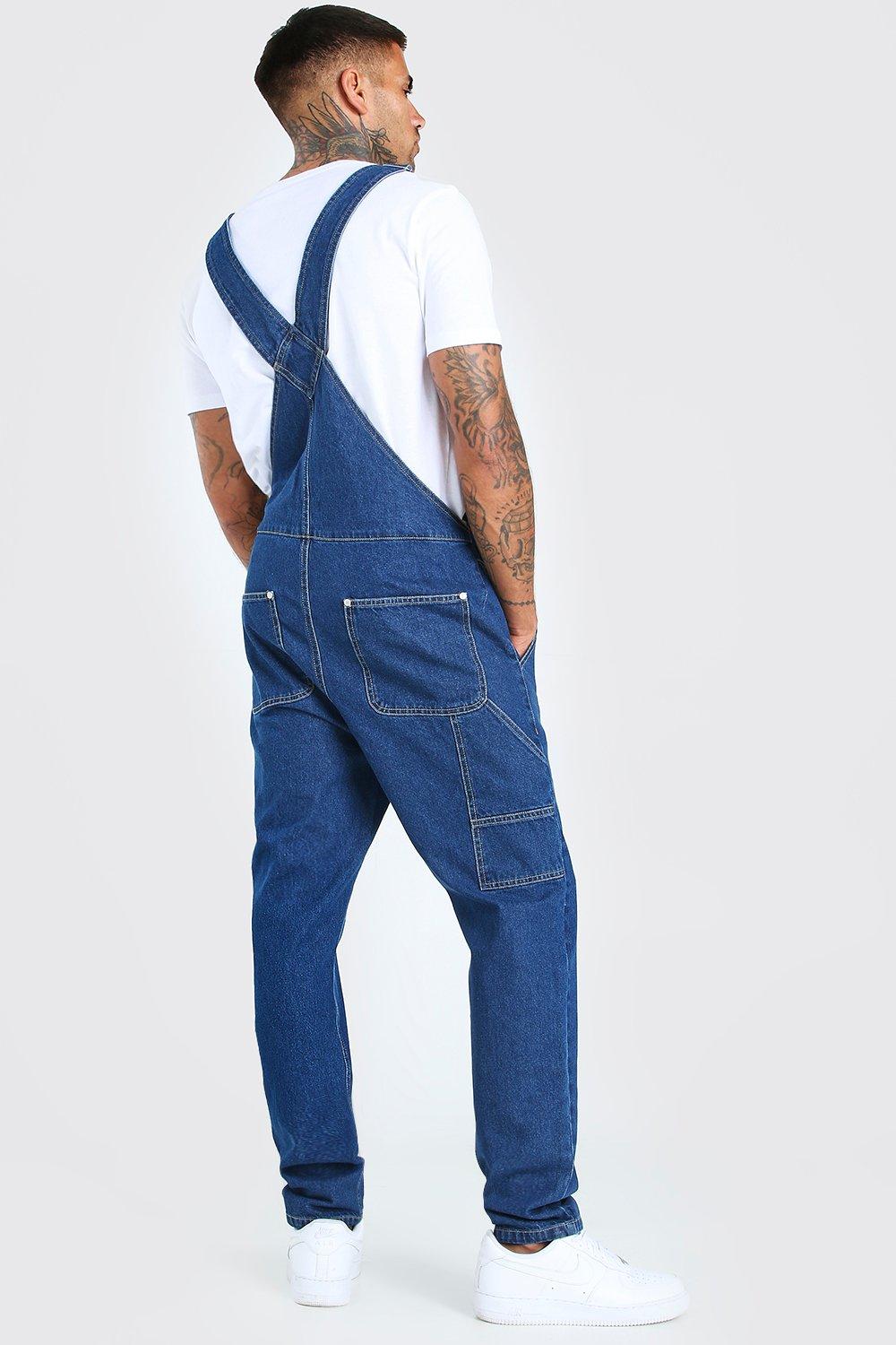 Lange Latzhose Aus Denim Boohoo