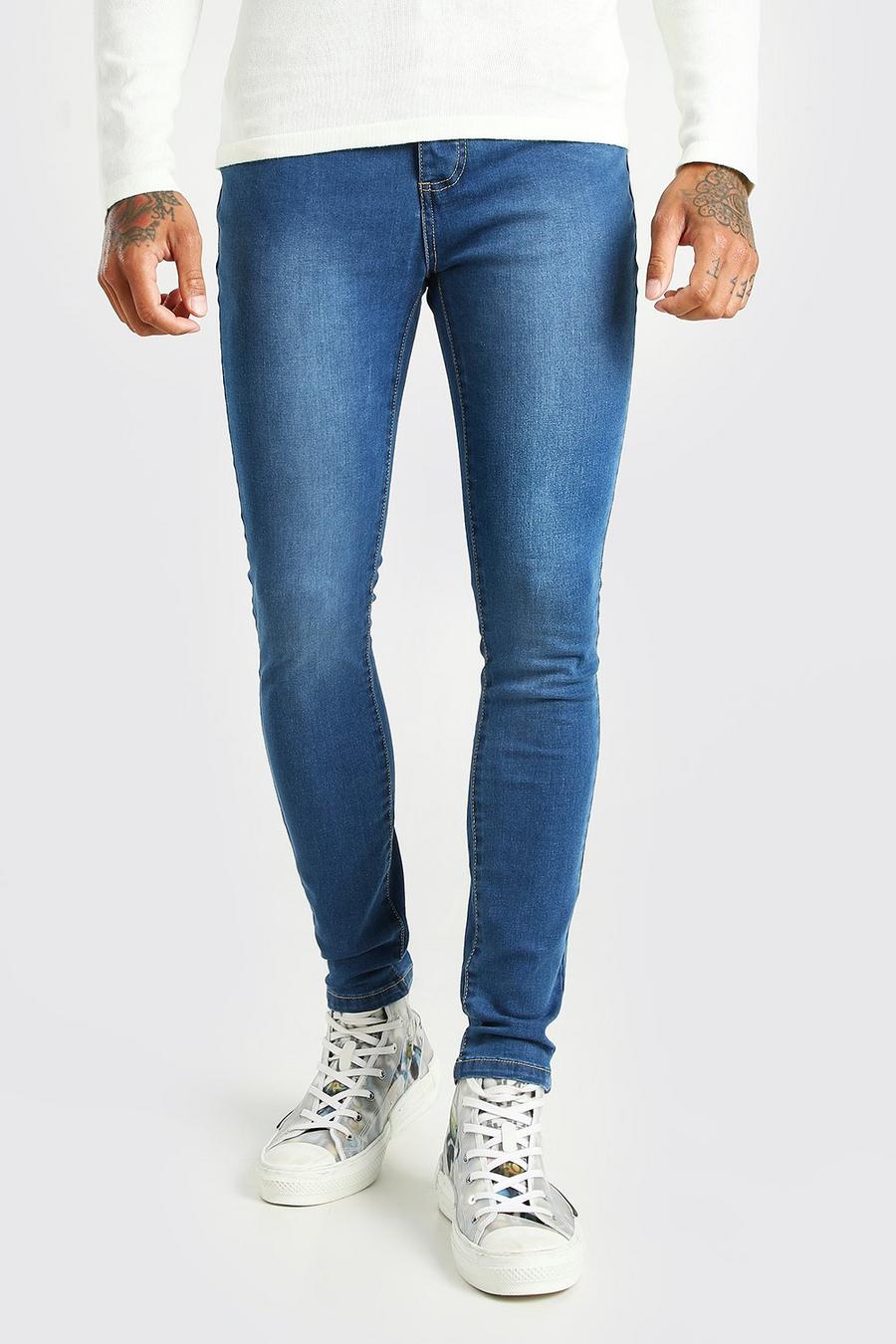 Mid blue Super skinny jeans image number 1