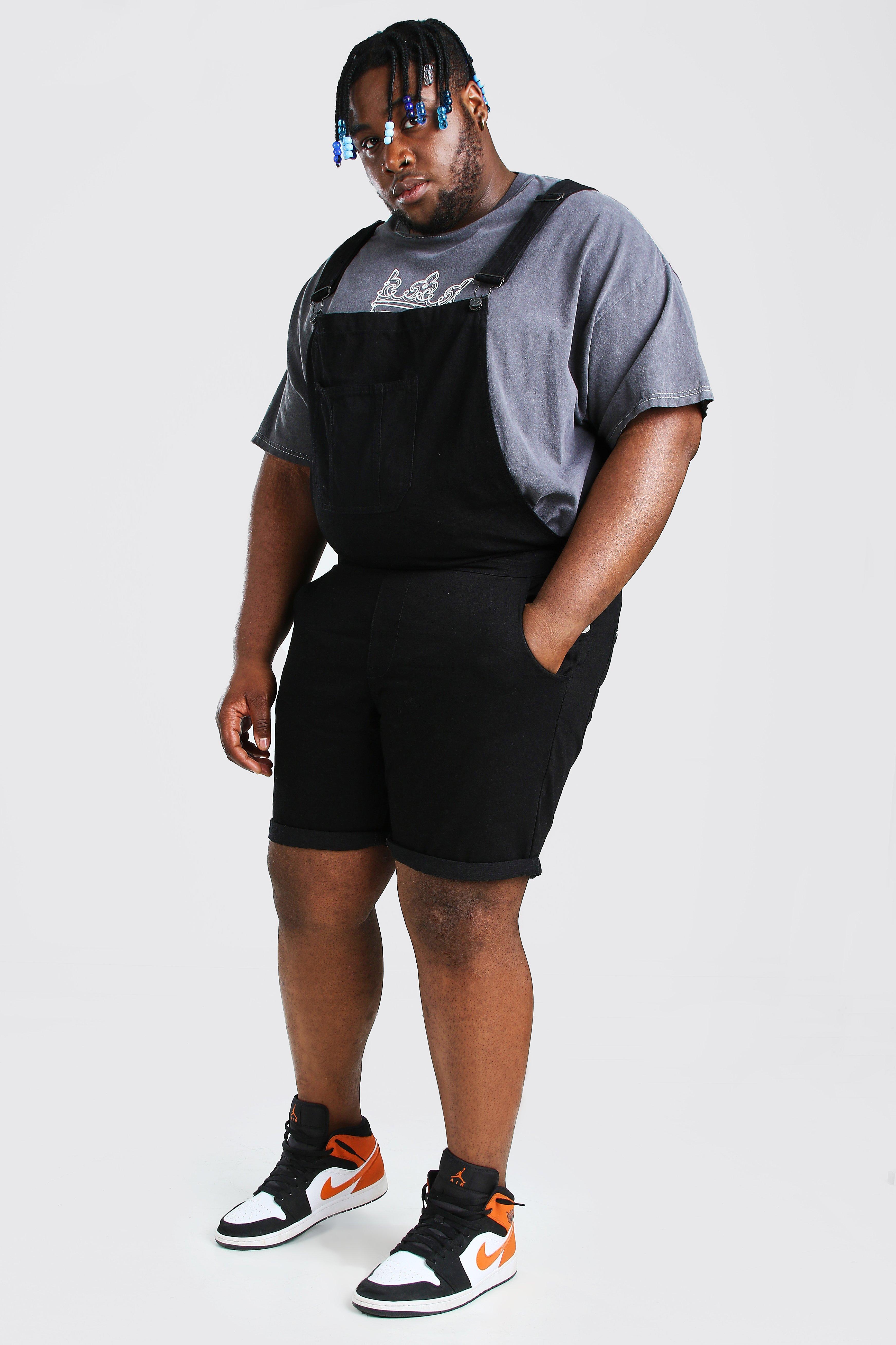 black denim overalls plus size