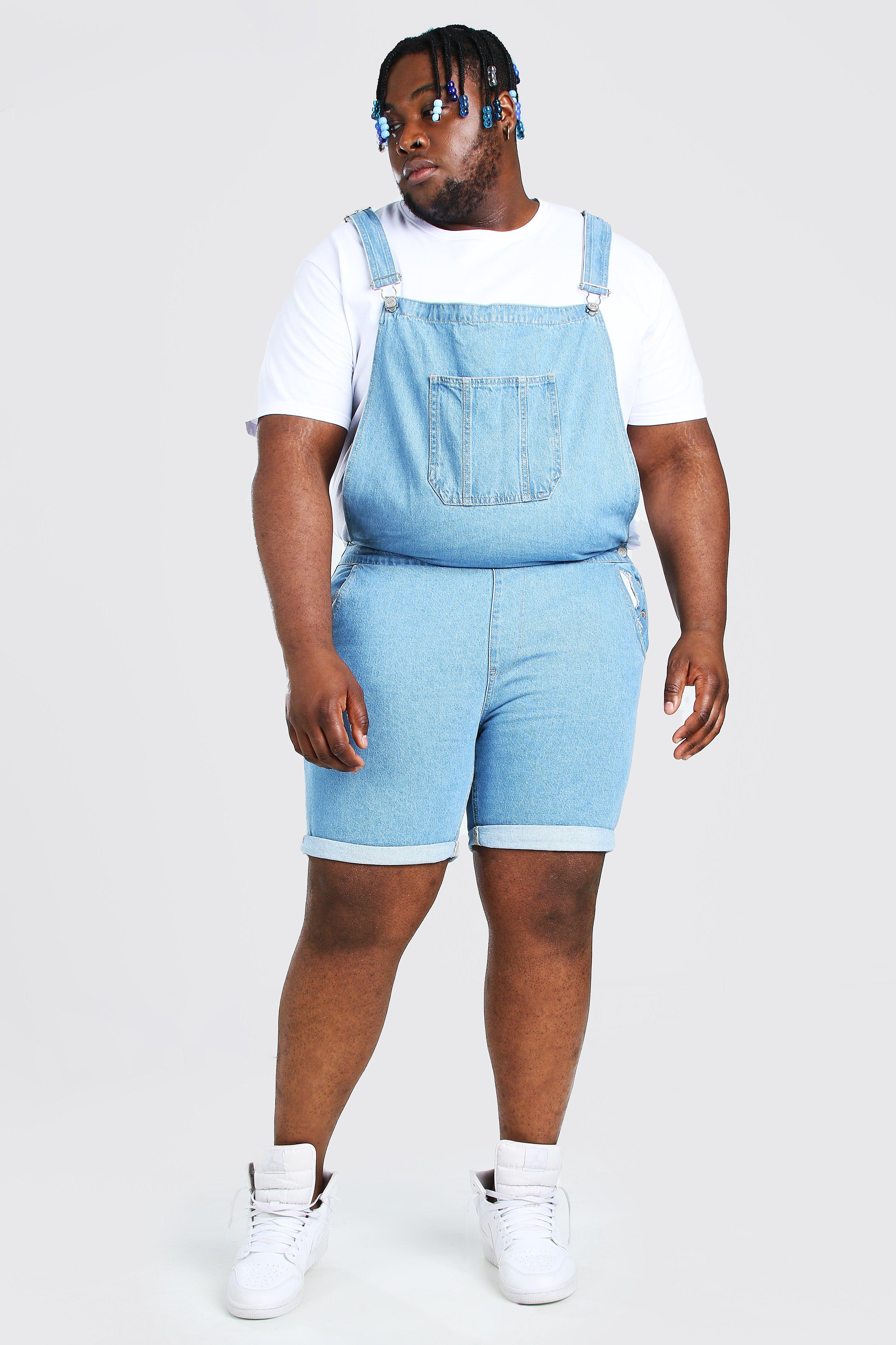 plus size denim overalls