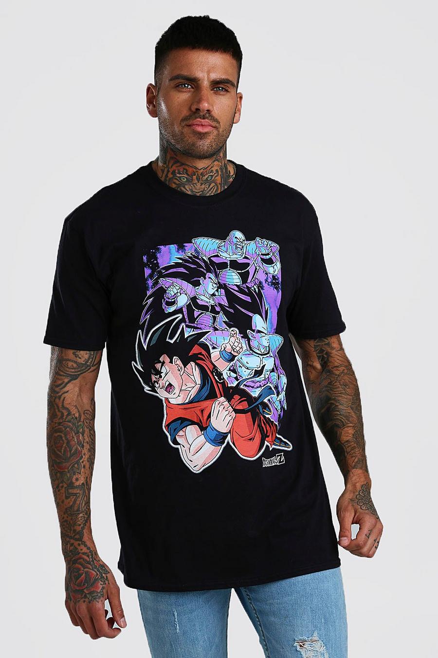 Black Oversized Dragonball Z License T-Shirt image number 1