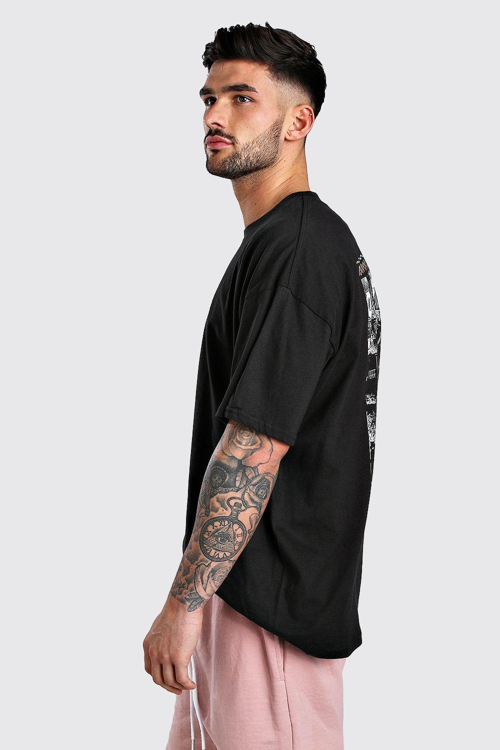 Oversized T-Shirt mit „Los Angeles“-Print auf dem Rücken | T-Shirts
