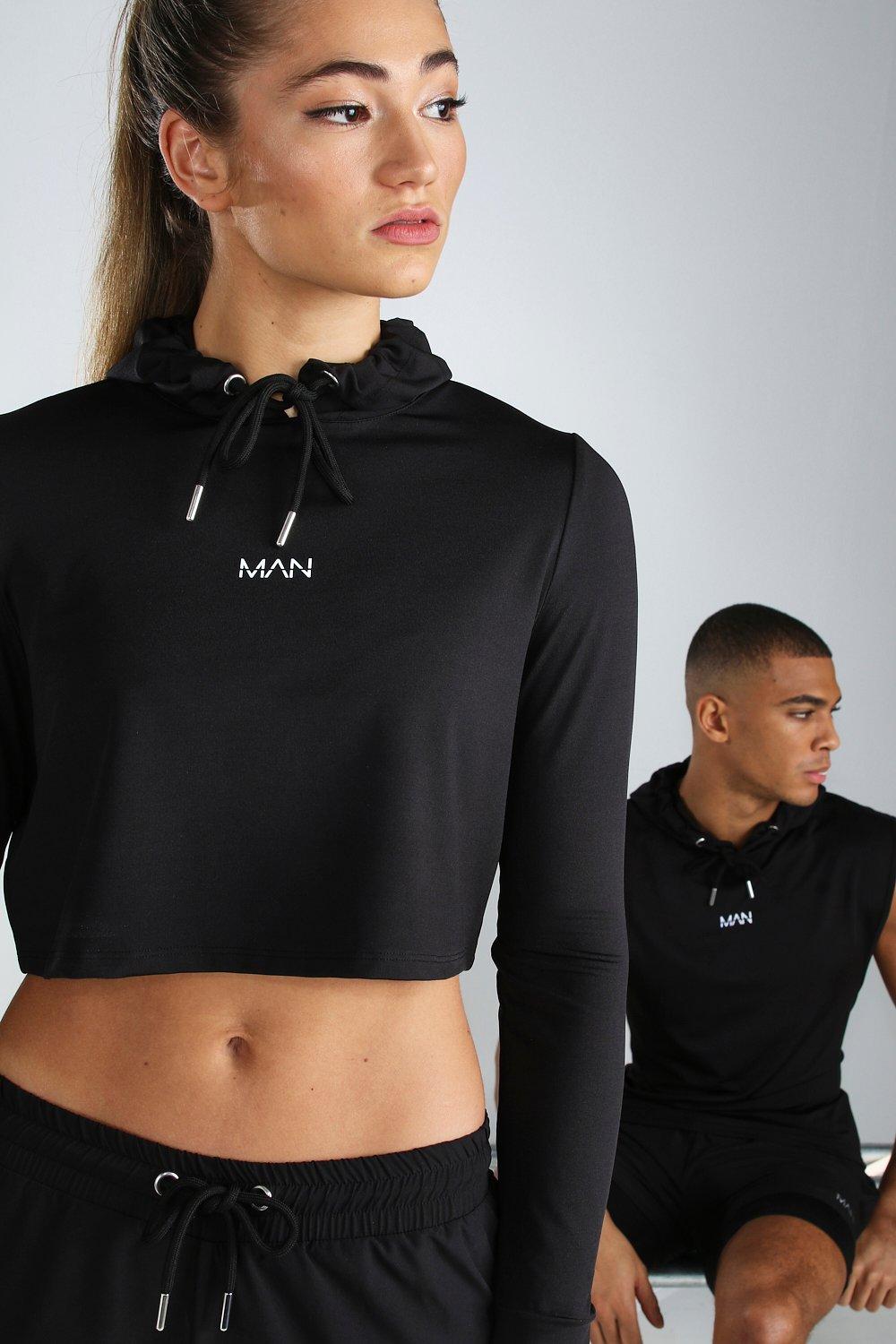 male cropped hoodie