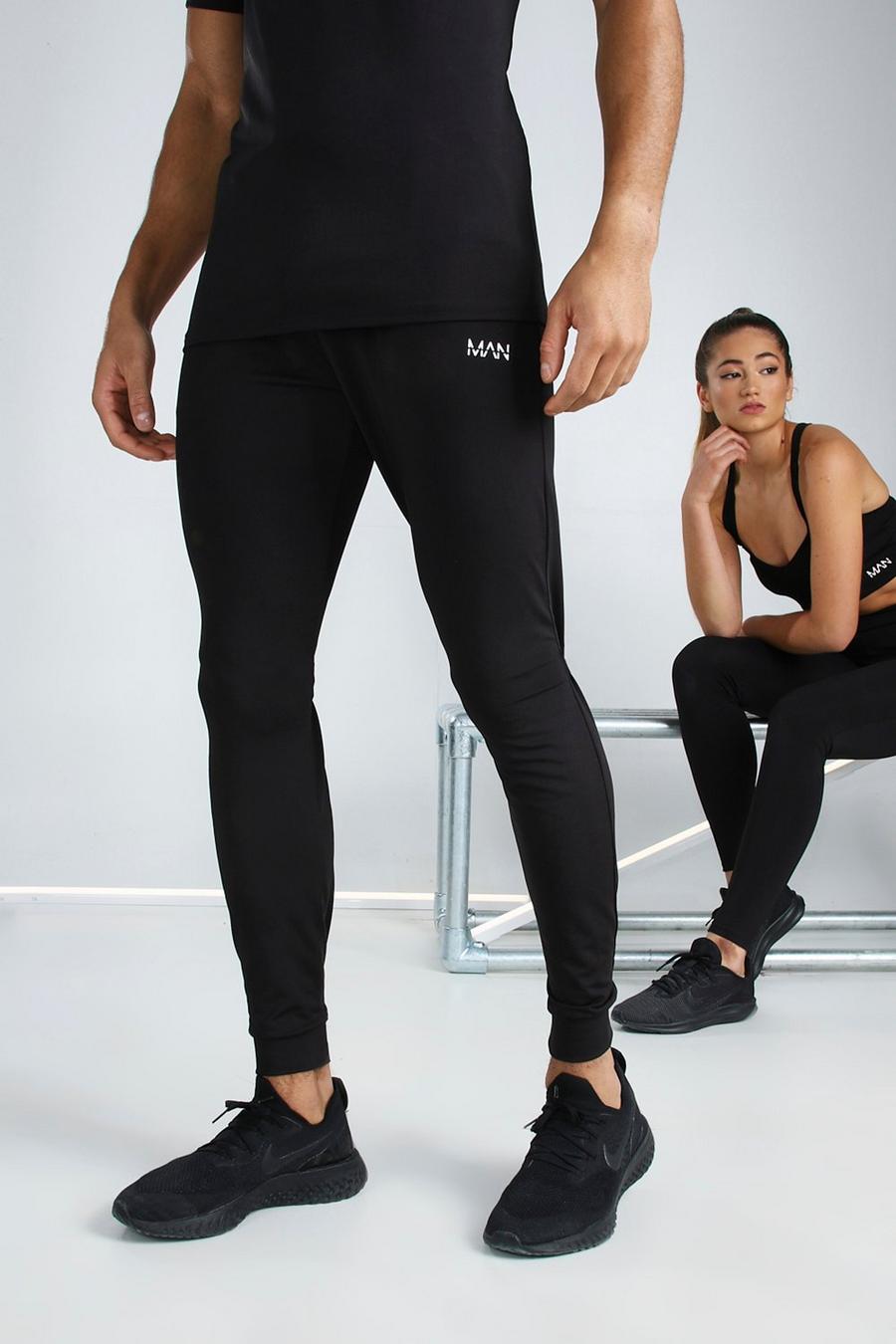 Black His Active Skinny Fit Jogger image number 1