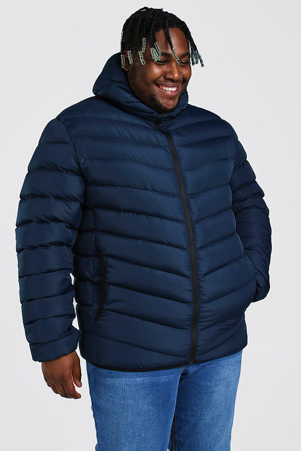 Plus Size Quilted Zip Jacket With Hood boohoo NO