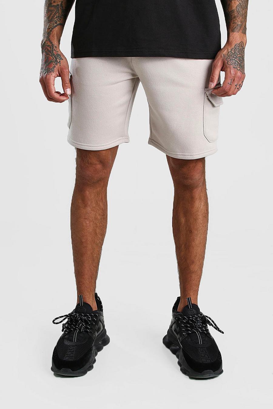 Mid Length Cargo Jersey Shorts image number 1
