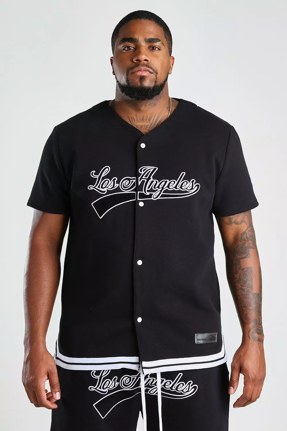 Los Angeles Dodgers Big & Tall Fashion Jersey - Black