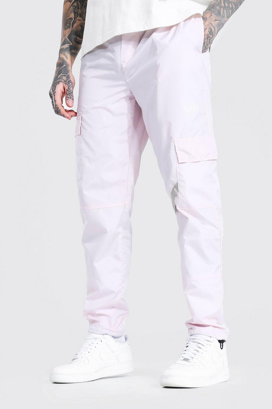 Pantalones con bolsillos con varios paneles, Rosa image number 1