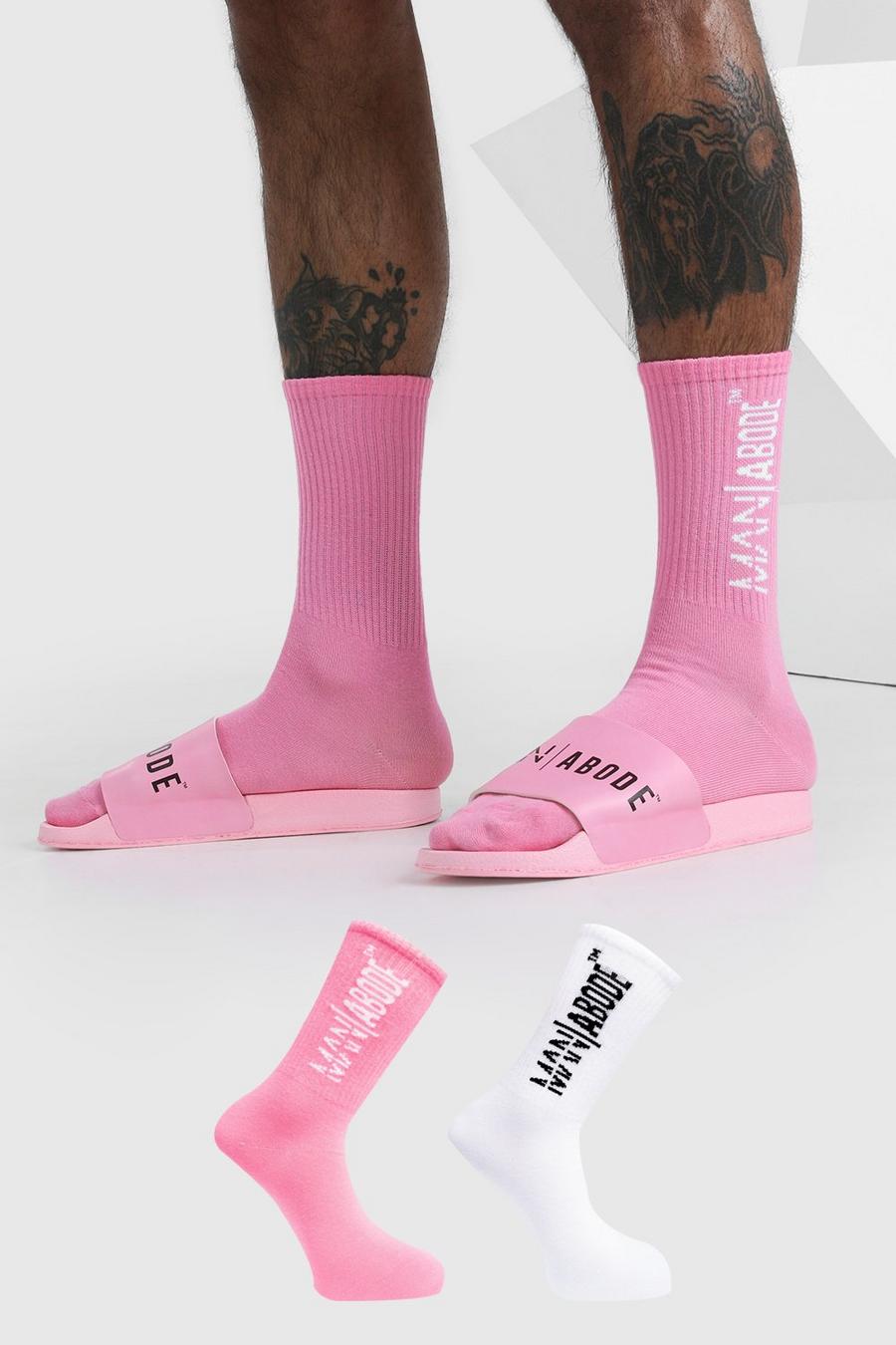 Pink Abode 2 Pack Socks image number 1