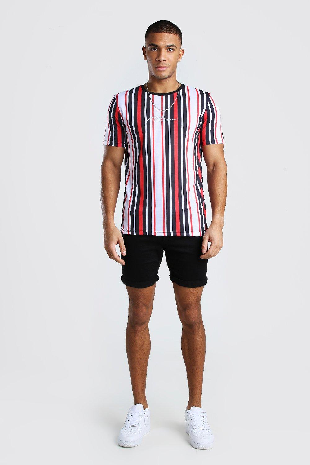 Fila tee shirt rayures verticales sales