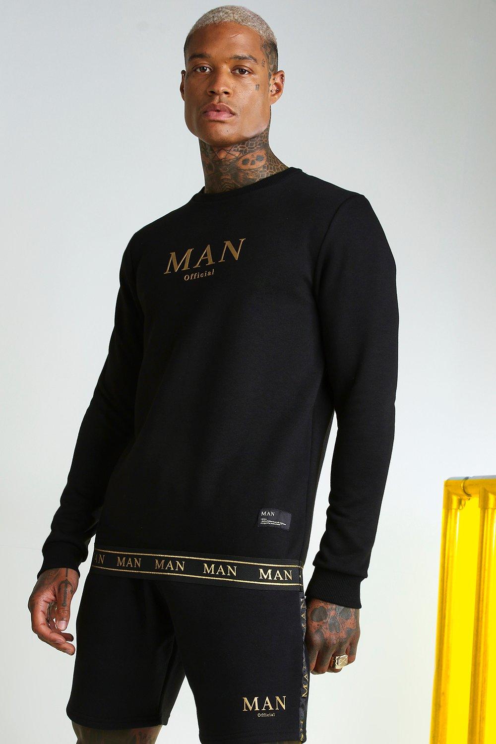 black and gold sweatshirt