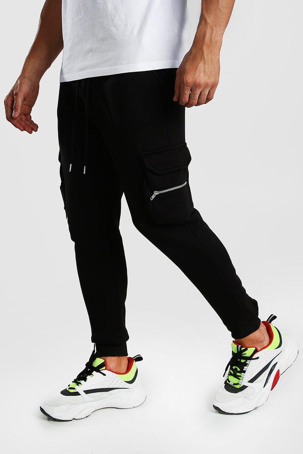 cargo zip joggers