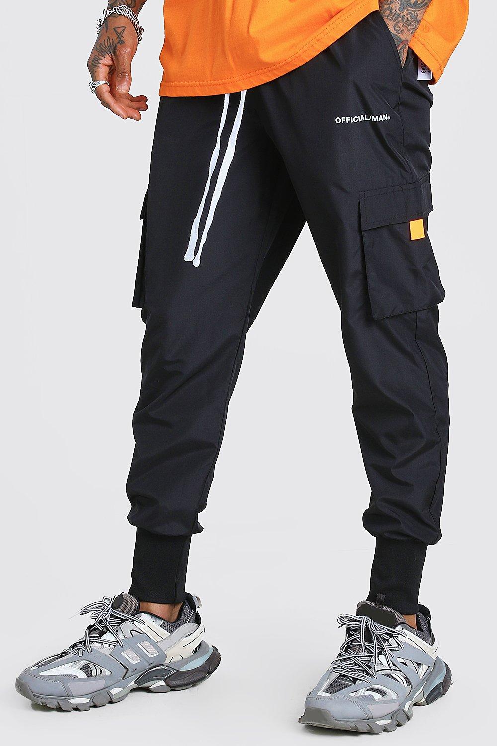 boohoo mens cargo trousers