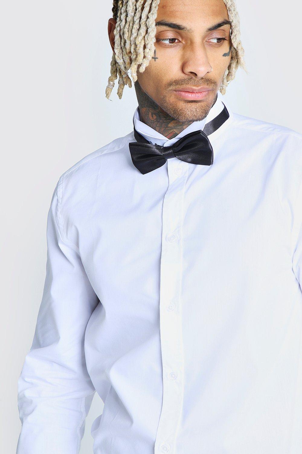 wing collar tuxedo shirt