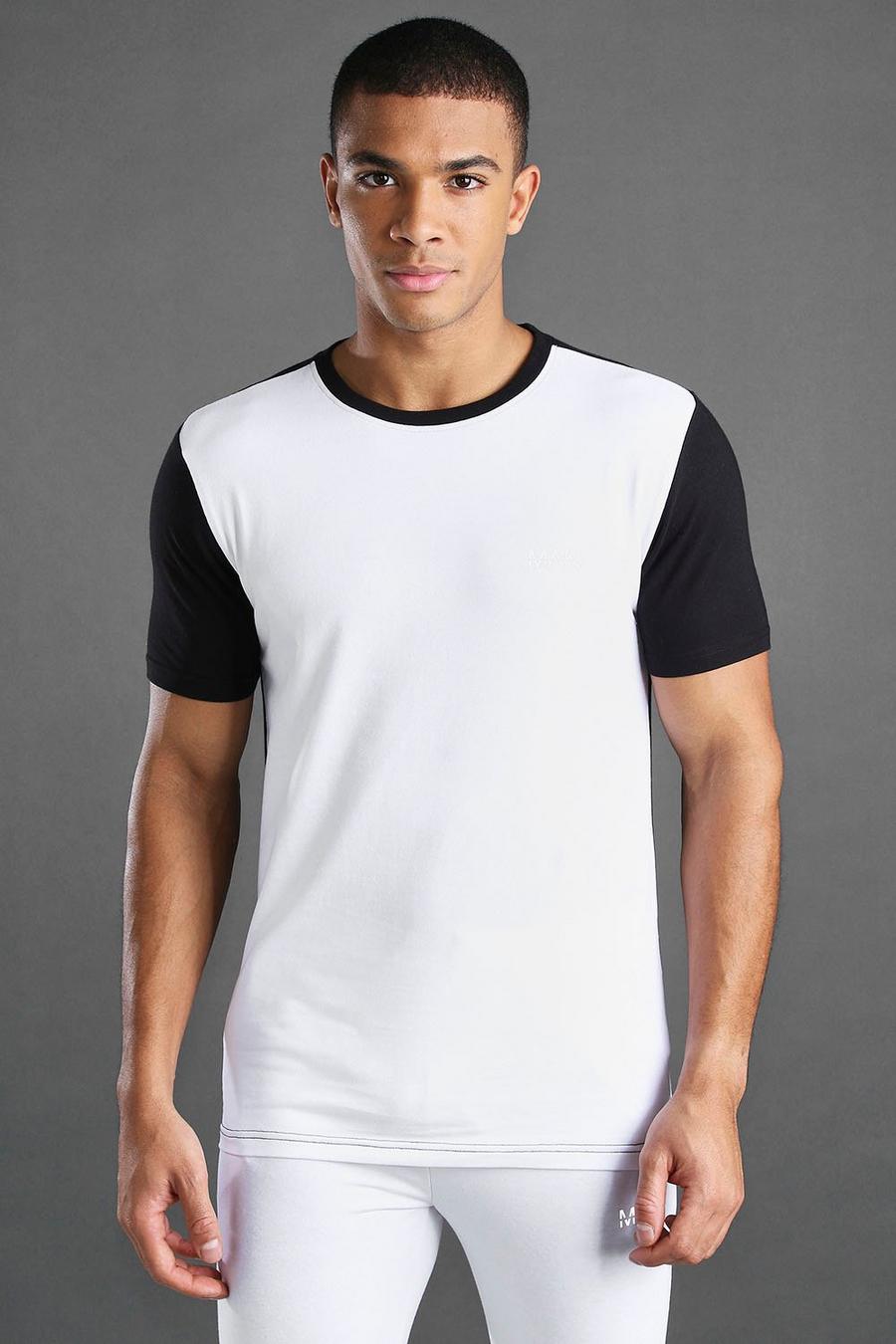 T-shirt coupe muscle fit colorblock MAN Active image number 1