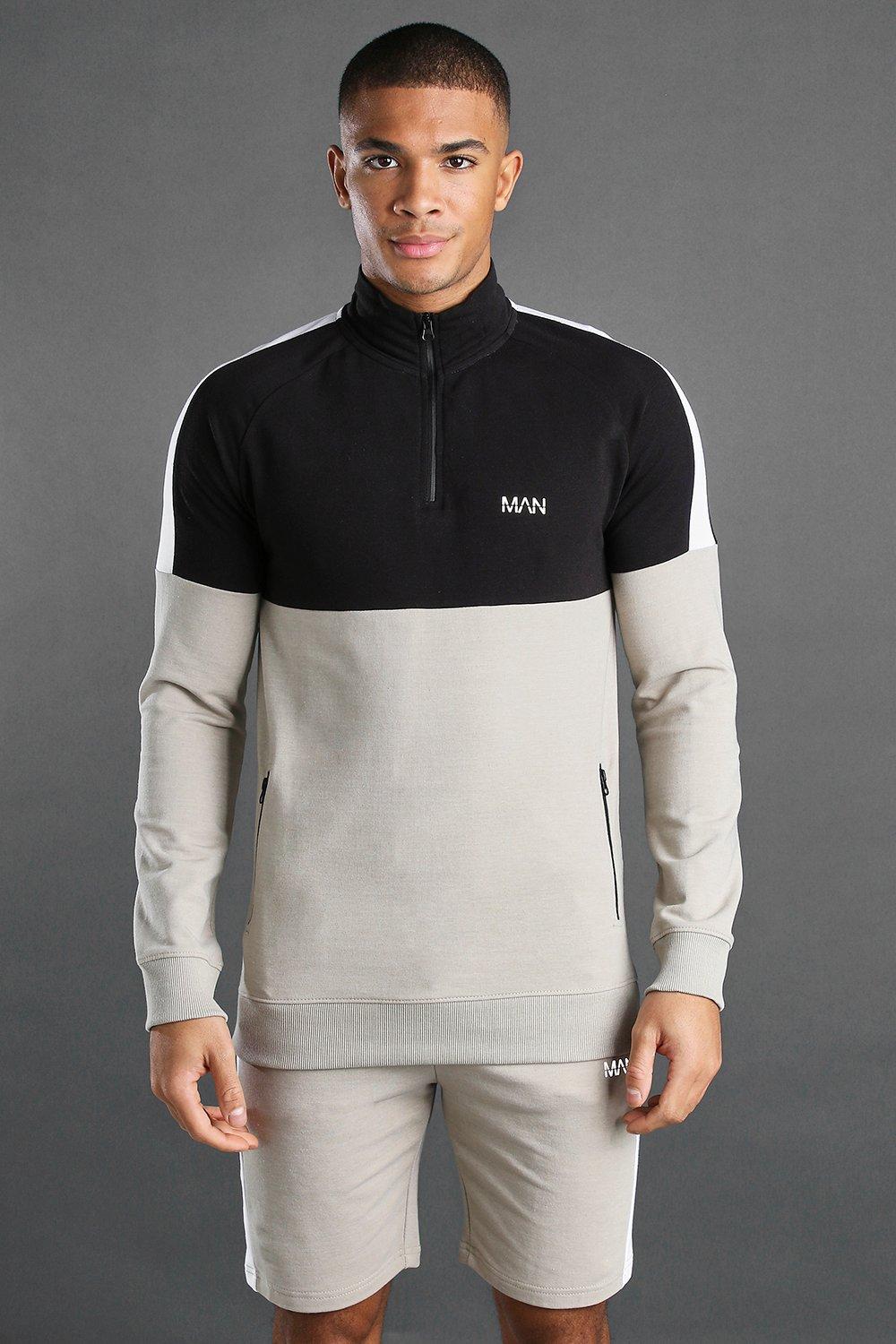 MAN Active 1/4 Zip Short Set