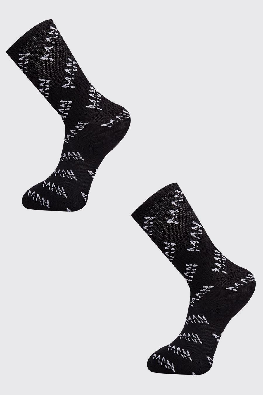 2er-Pack Socken mit MAN-Streifen image number 1