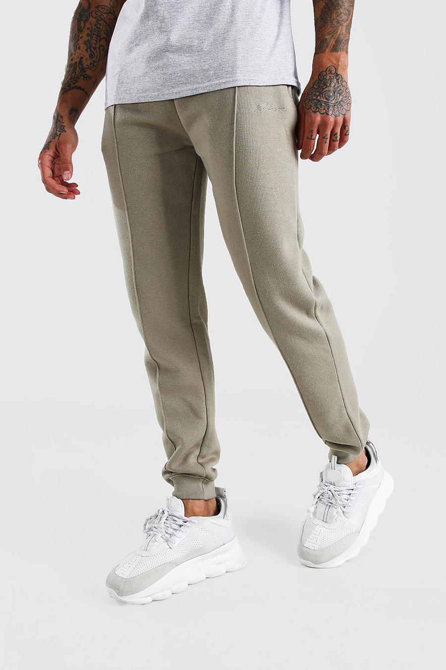 Stone Man Signature Jersey Pintuck Track Pant With Zips image number 1