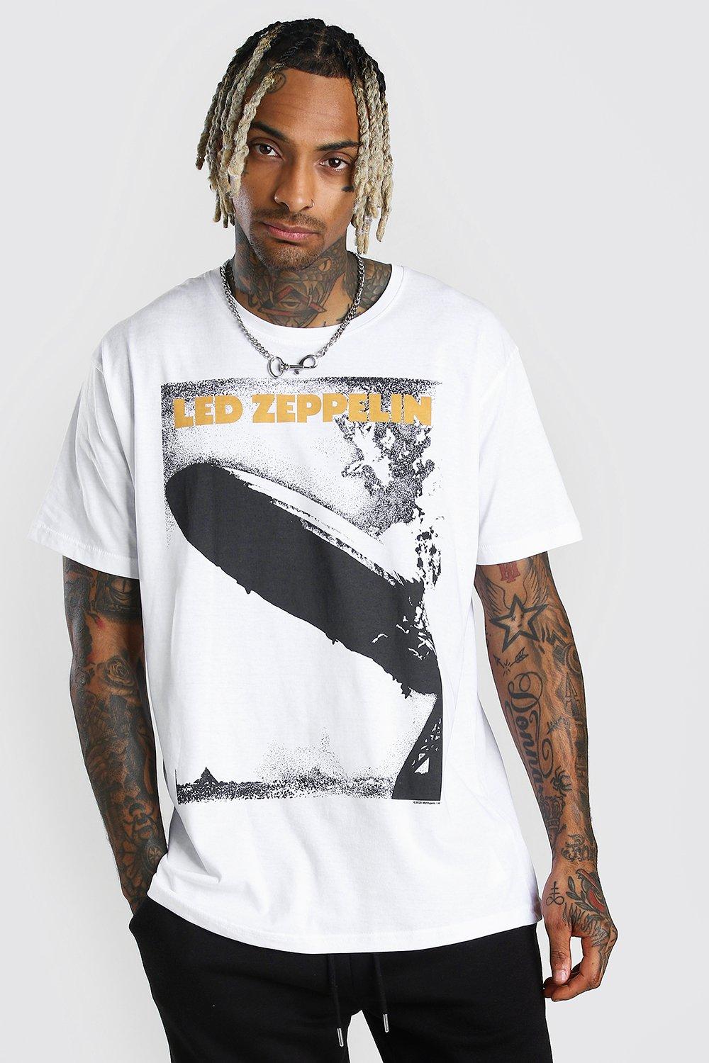 Oversized T Shirt mit Led Zeppelin Albumcover boohoo DE