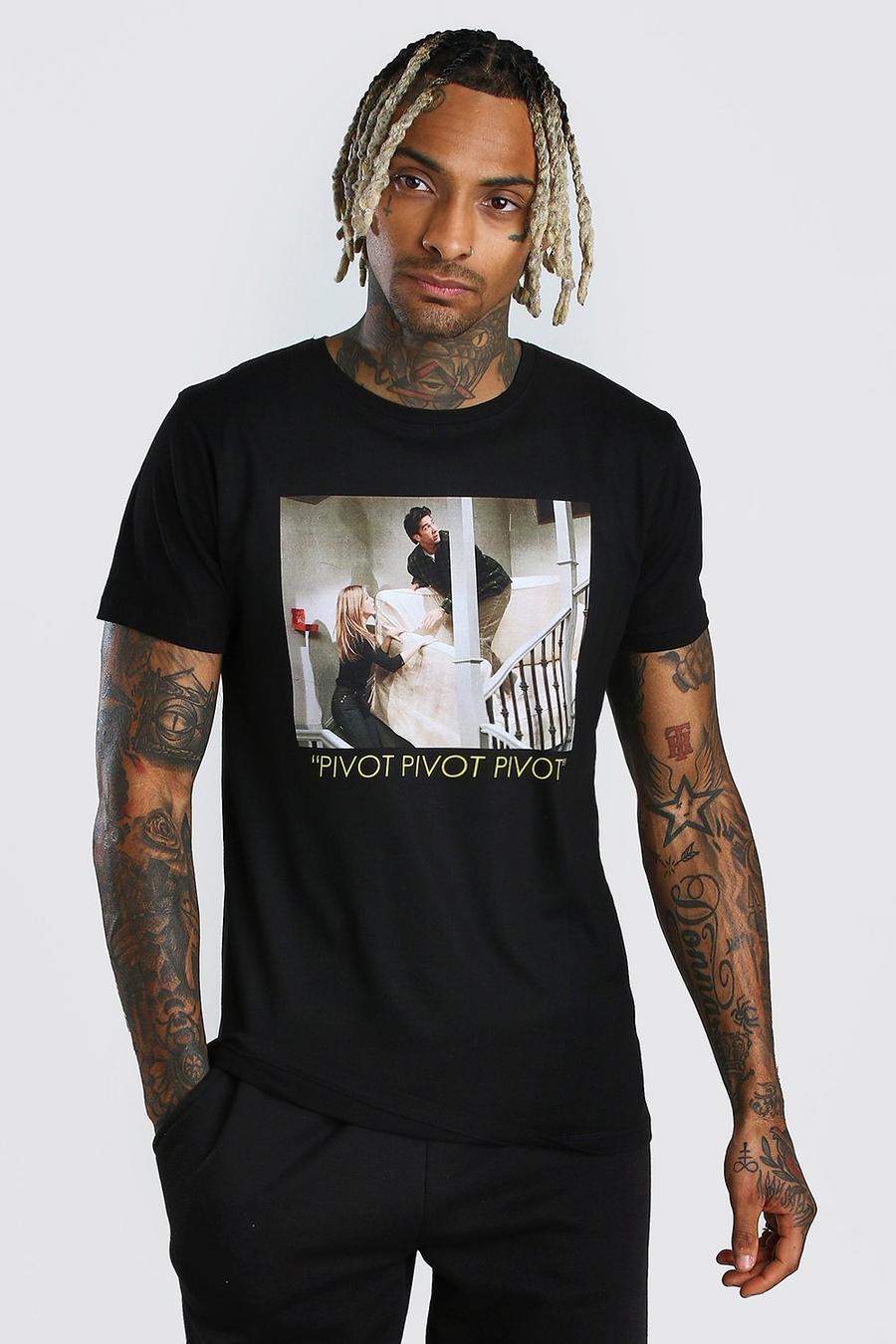 Black Friends Pivot License T-Shirt image number 1