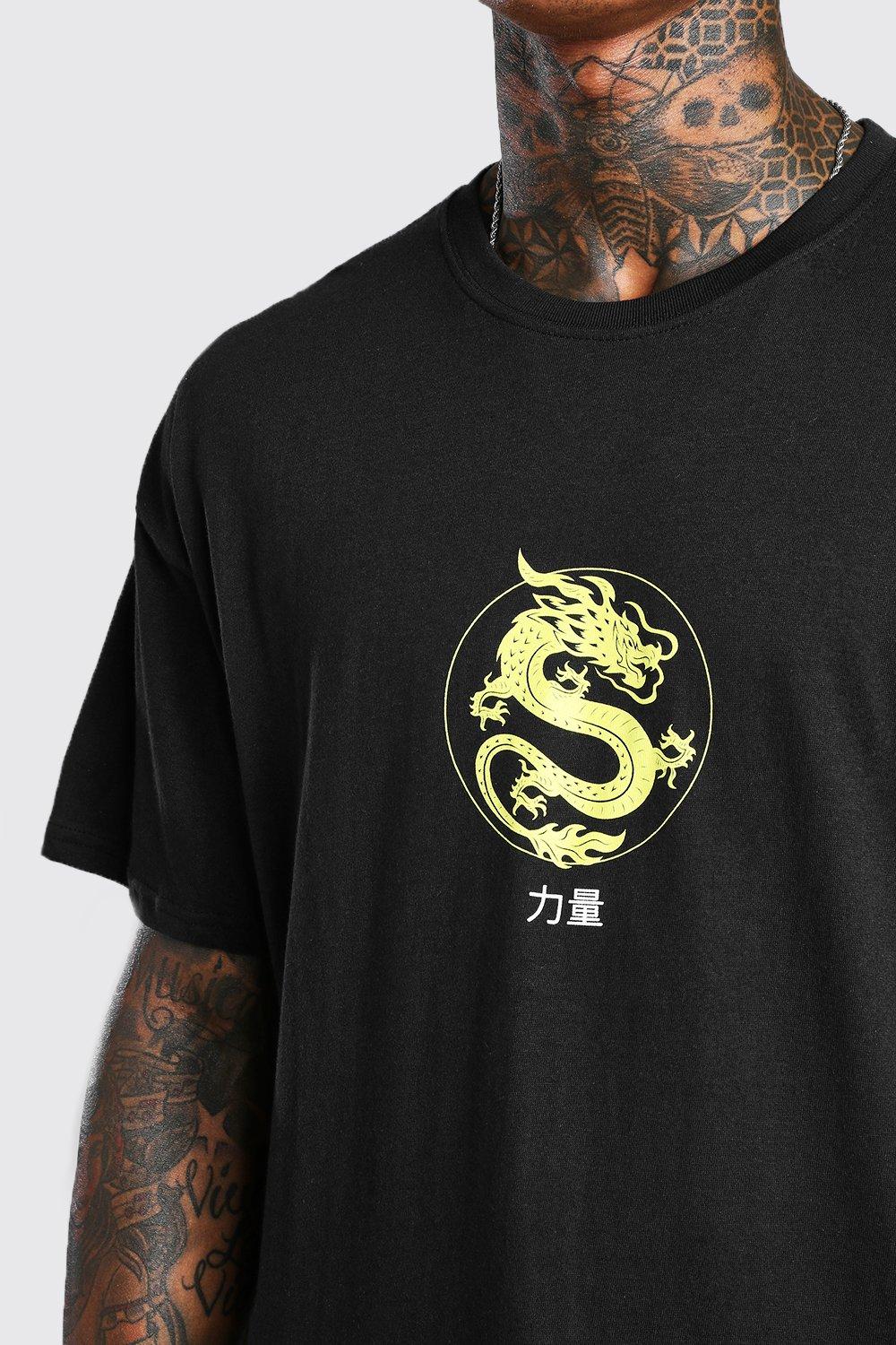 dragon print t shirt