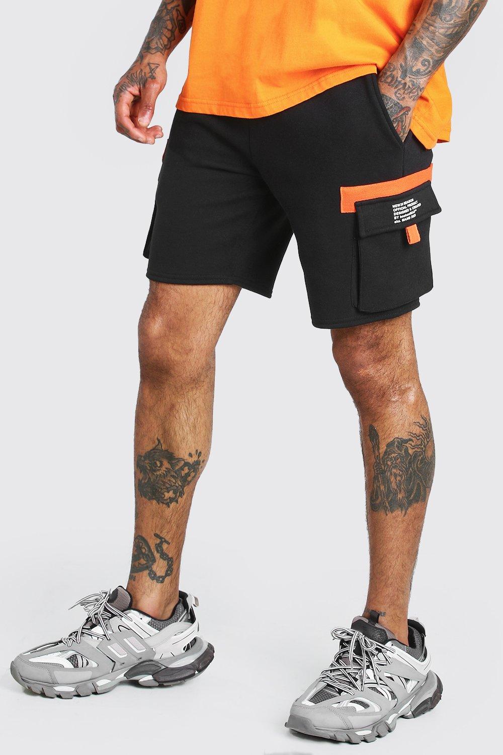 boohooman cargo shorts