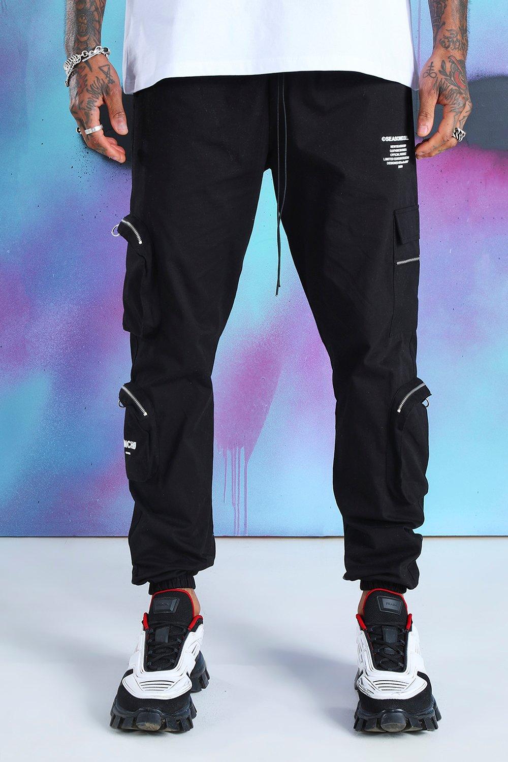 boohoo mens cargo pants
