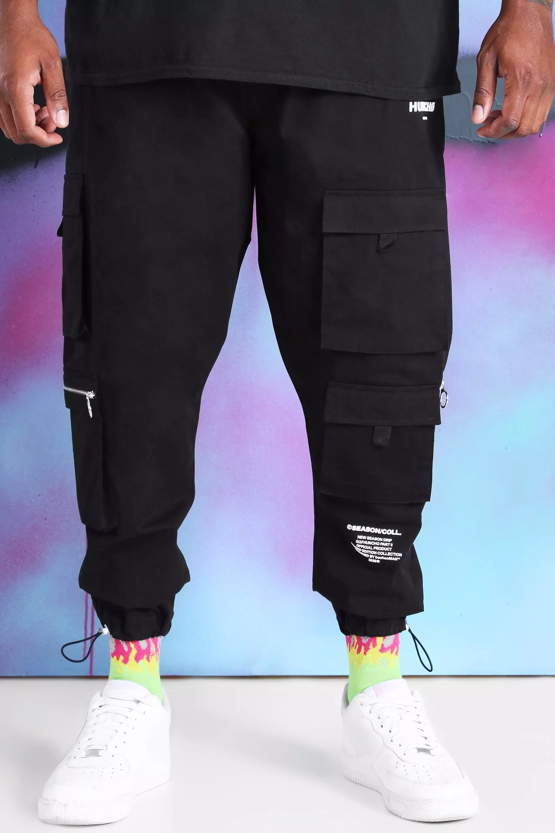 Cargo hot sale drawcord pants