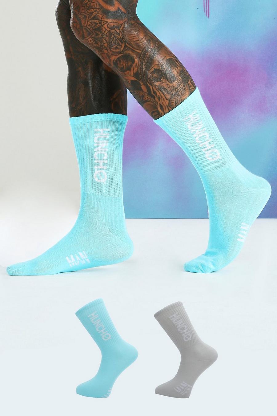 Quavo Pastellfarbene Socken mit Huncho, 2er-Pack image number 1