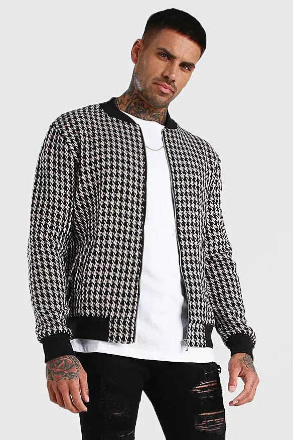 Mens on sale houndstooth peacoat