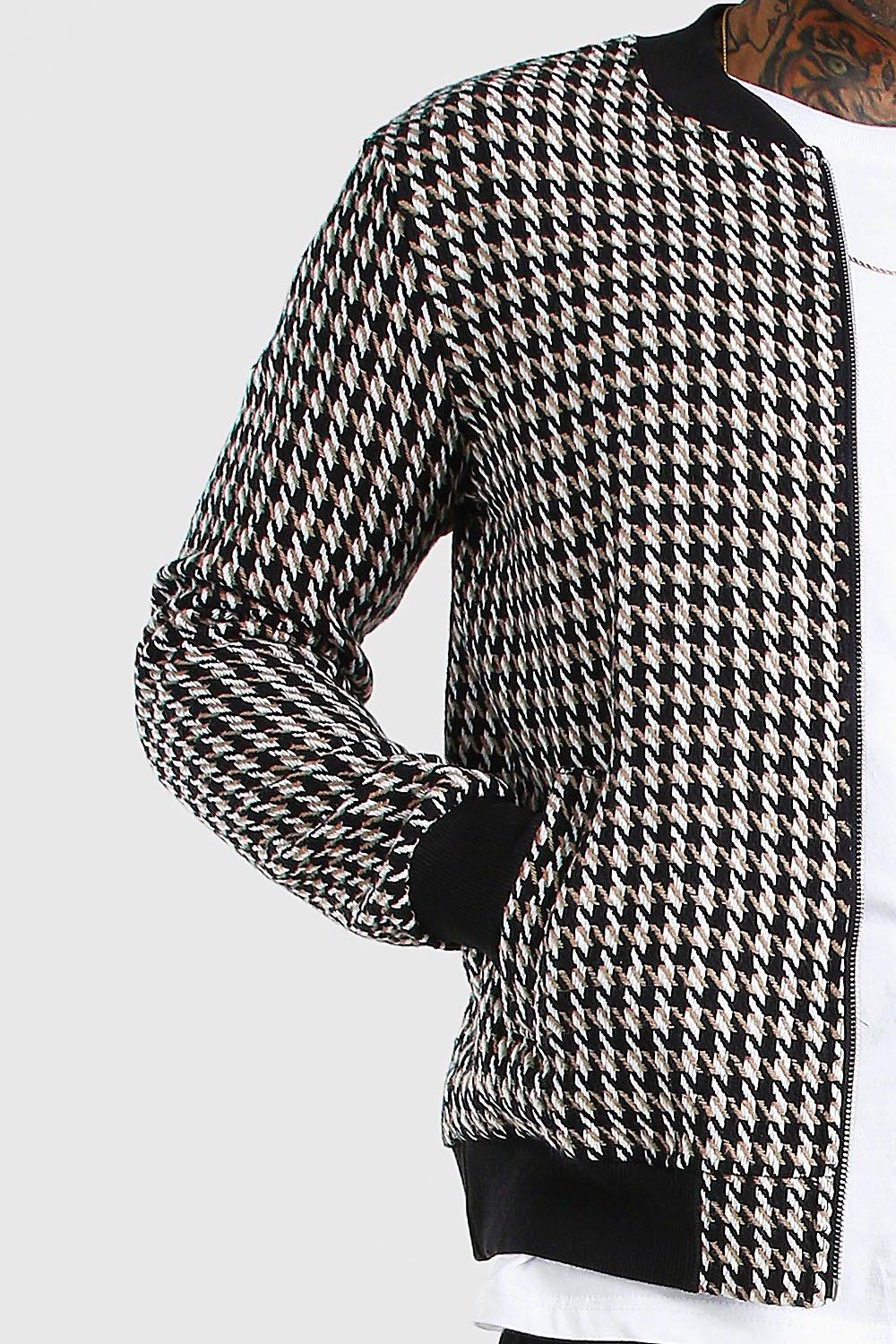 houndstooth bomber jacket Cinosural International School