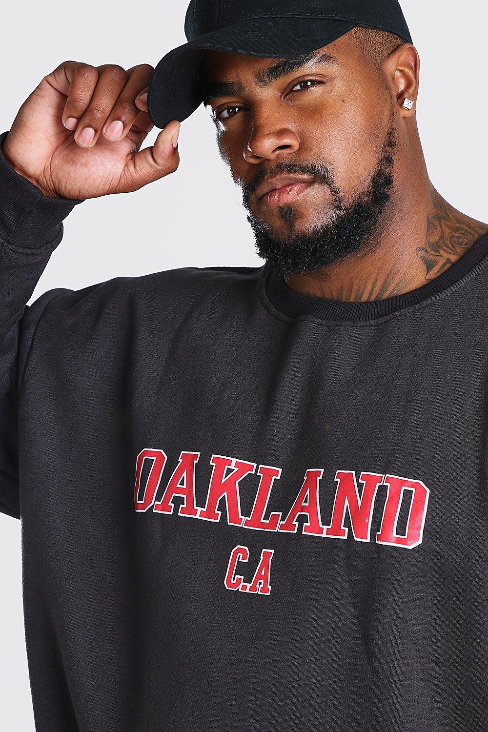 Plus Size Oakland Varsity Sweater boohoo USA