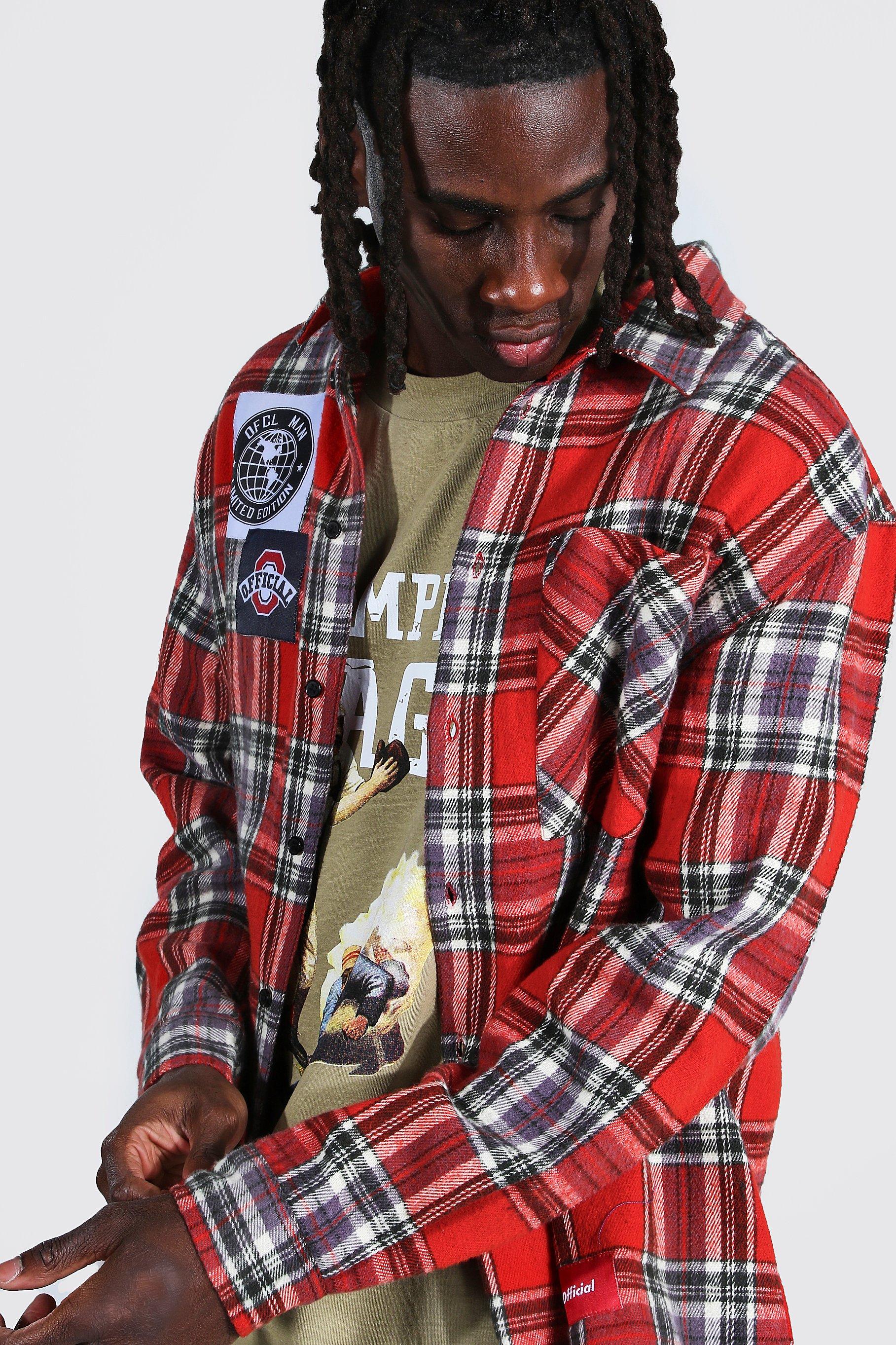 oversized flannel jacket mens