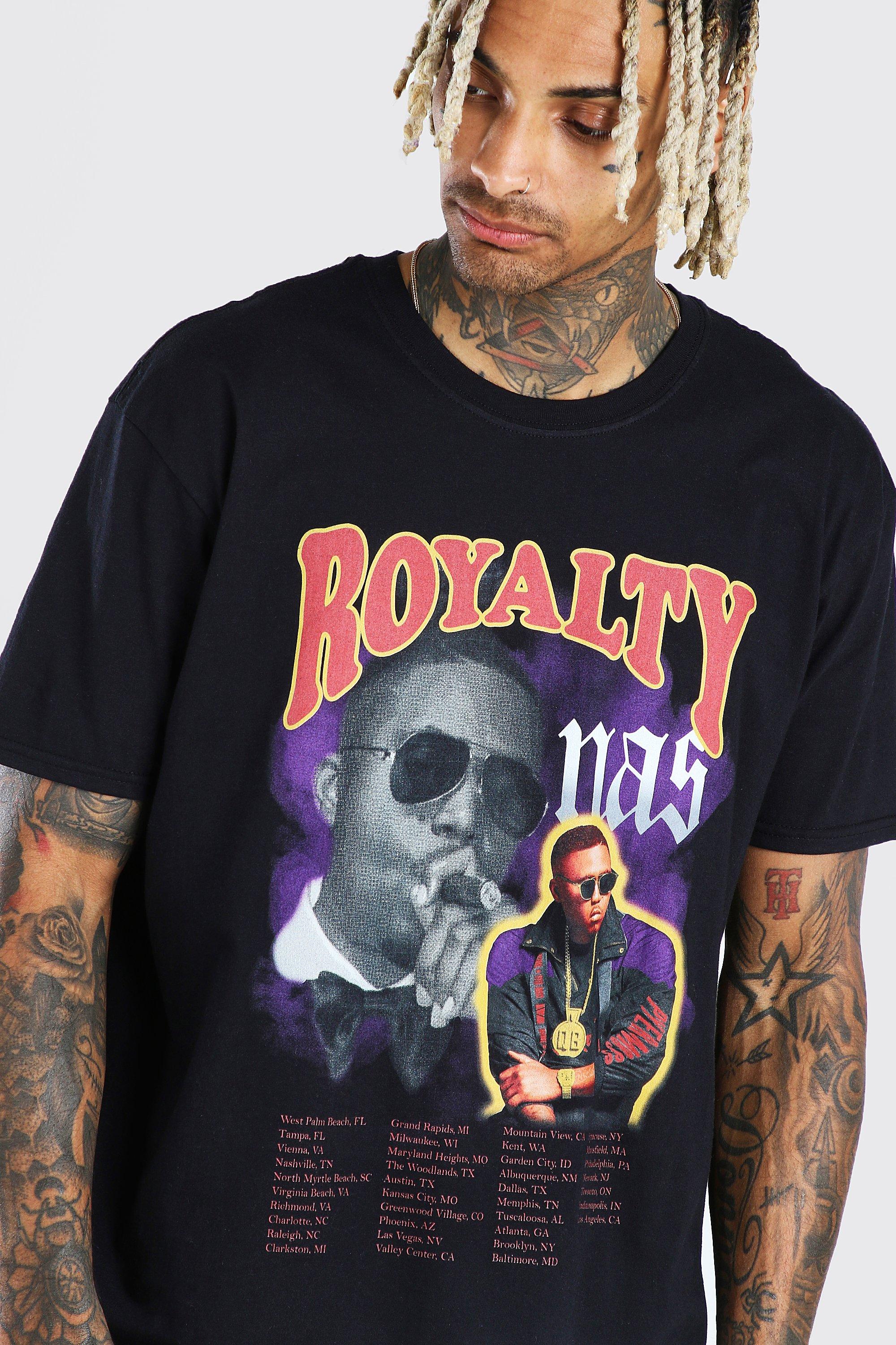 Oversized Nas Royalty License T Shirt