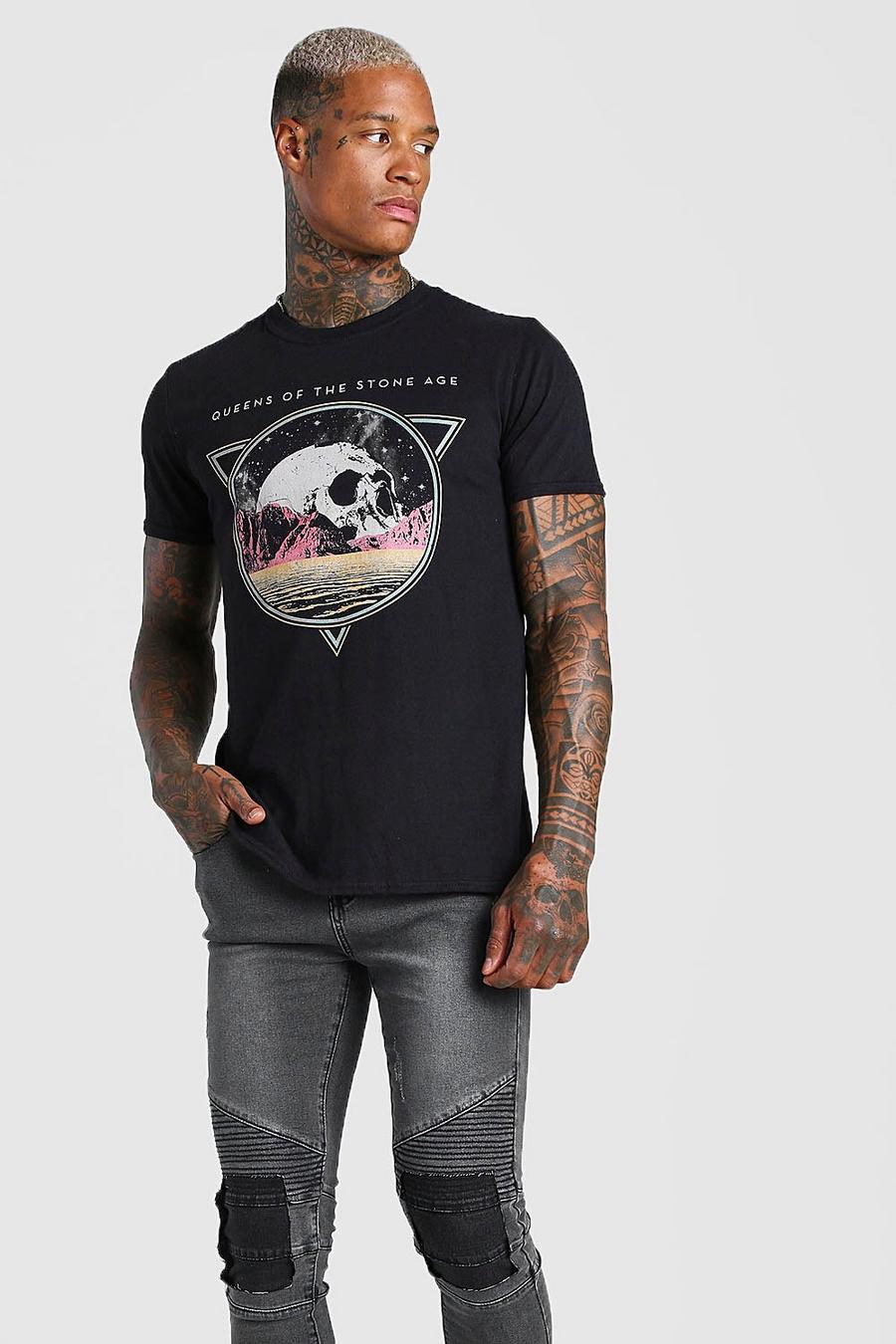Queens Of The Stone Age Licensed T-Shirt | boohoo Queens Of The Stone Age Licensed T-Shirt | boohoo