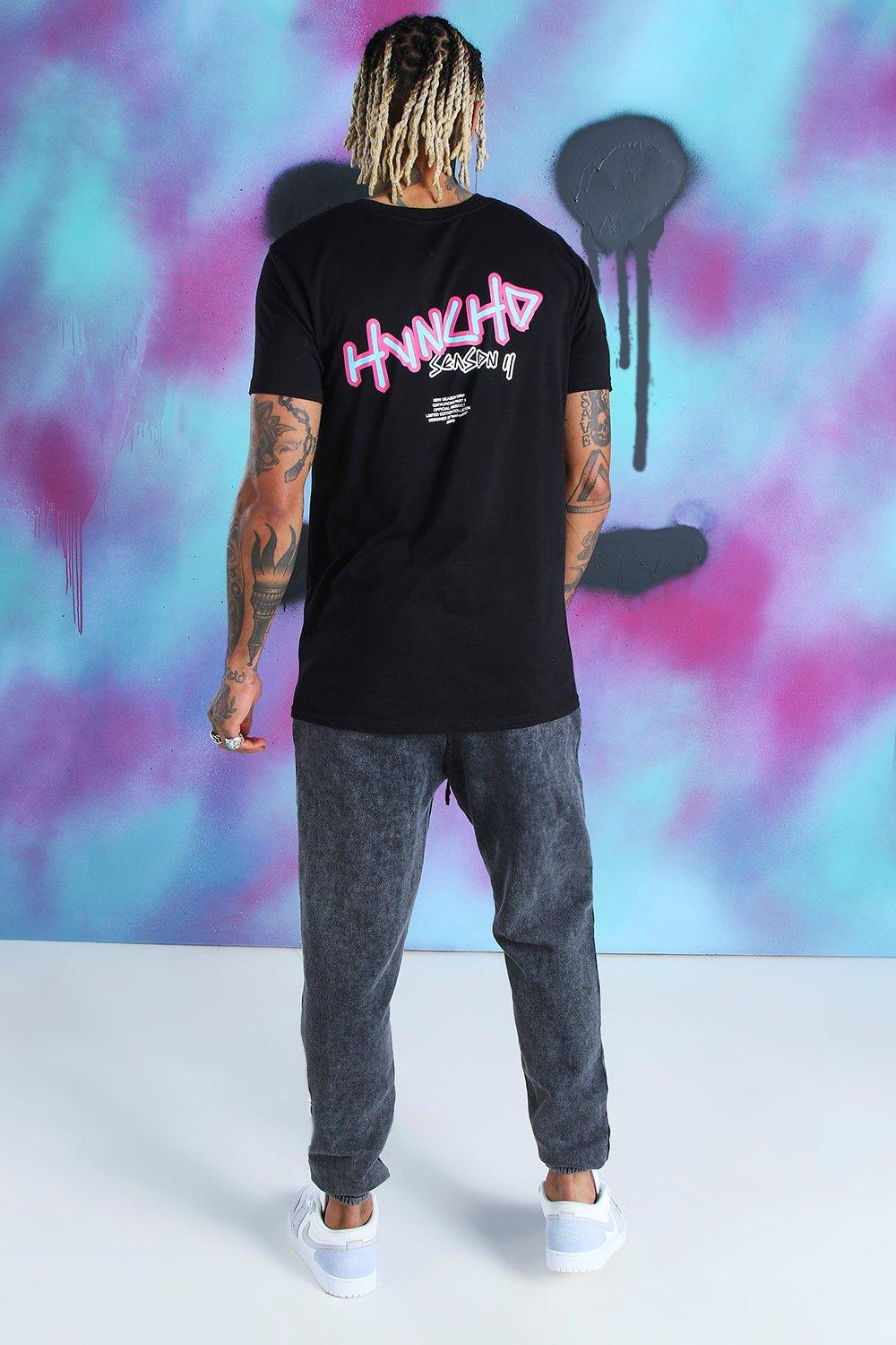 Quavo Loose Fit T Shirt With Huncho Print boohoo CA
