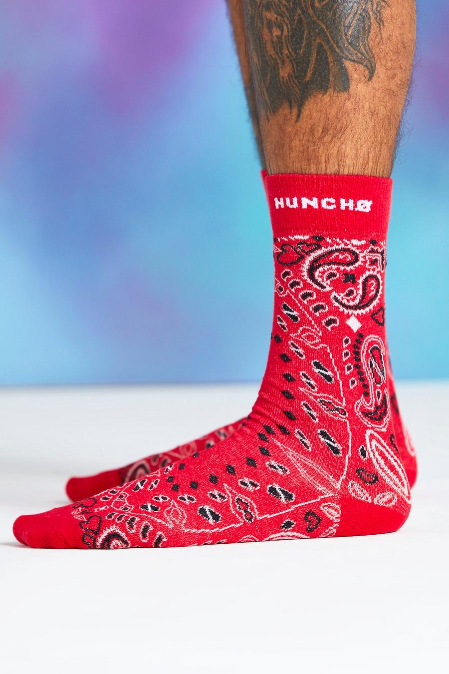 מארז 5 זוגות גרביים של Quavo עם הדפס בנדנה image number 1