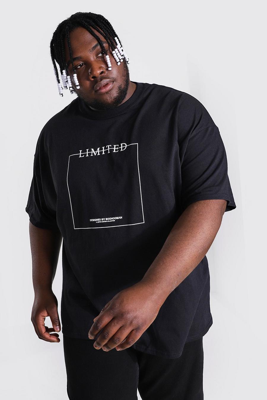 Black Plus Size Limited Box Graphic T-Shirt image number 1